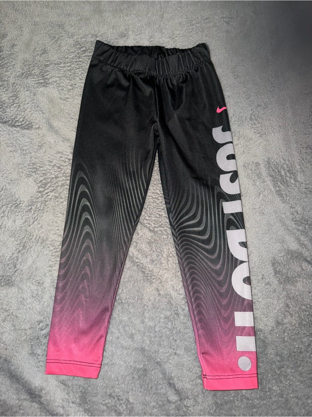Nike Girls 4 Years Pink & Gray Active Leggings